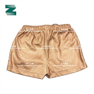 Pantaloncini Bambina In Pu Leggero